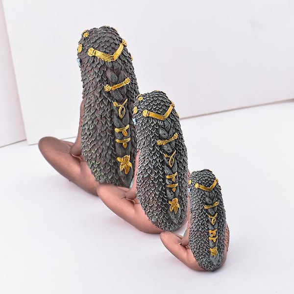 Eterisk moder jord Gaia skulptursett - kunstnerisk statue for malt dekor