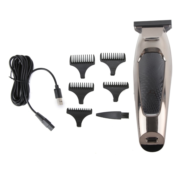 VGR USB Kannettava sähköinen hiusleikkuri hiusleikkuri partaleikkuri parranajotyökalu