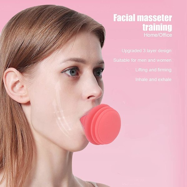 Ansiktsformande Slimming Bälte, Facial V-formad Formande Slimming Tränare, Dubbelhaka Reducerare Masseter Käkövning Träningsverktyg