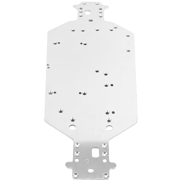 Chassis Upgrade Dele i Aluminium Legering til HSP 94107 94111 94110 94124 RC Bil Sølv