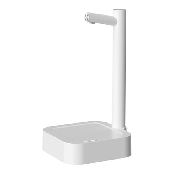 Firkantede baser Bordvannsdispenser USB oppladbar vanndispenser for utendørs drikkedispenser Vit