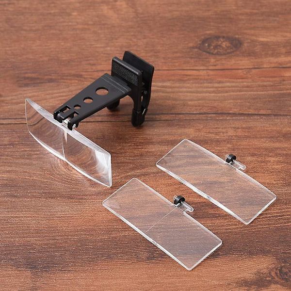 Clip-On handsfree förstoringsglas för äldre personer med nedsatt syn, 3x förstoring, 8,5 X 3 cm