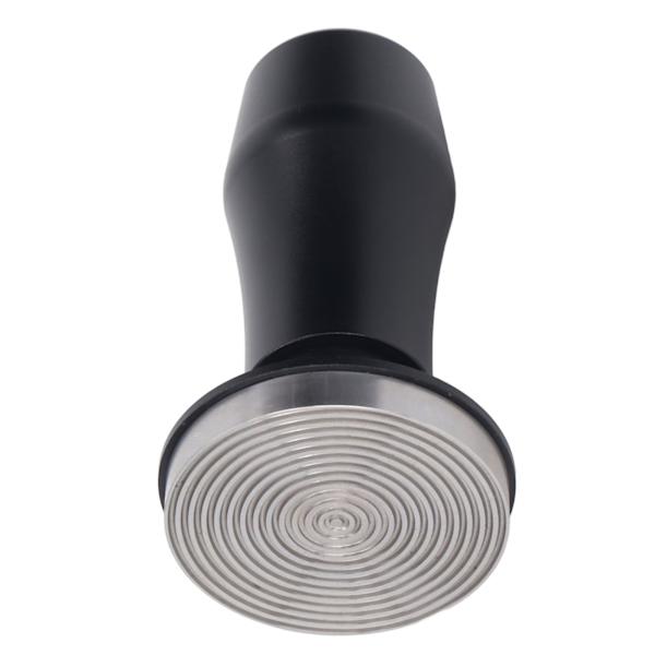 Kaffe Tamper i Aluminiumlegering Kalibreret Tamper med Fjederbelastet Rustfrit Stålbund til Cafe Hjem 53 Trådbund