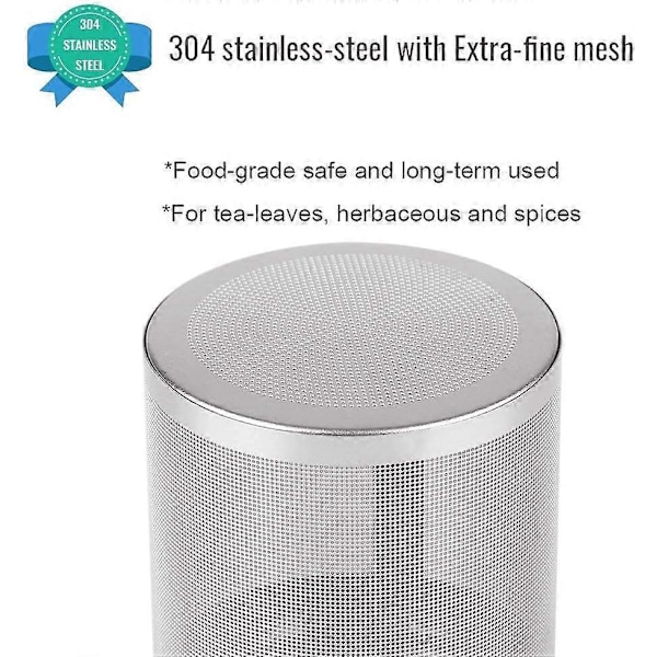 Te-kugle Infuser & Madlavnings Infuser, Ekstra Fint Masket Te-infuser med Gevindforbindelse, Rustfrit Stål