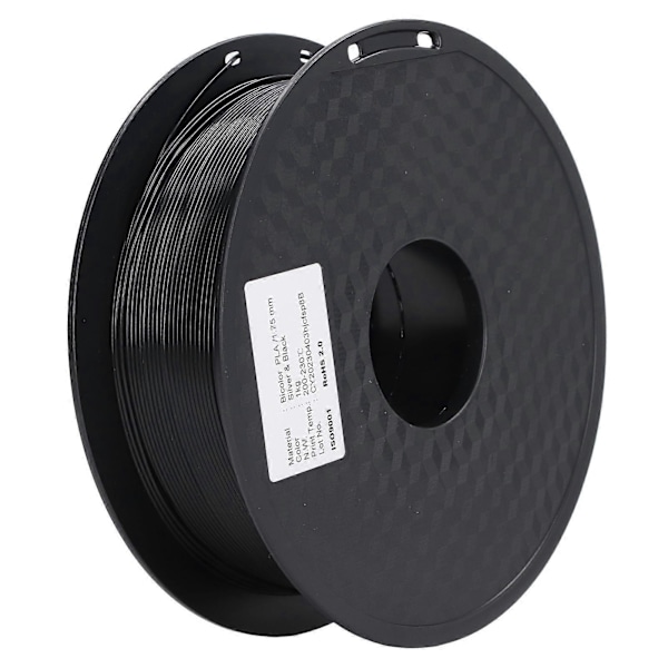 3D-printforbrugsmateriale 1,75 mm PLA-filament 2 farver Sølv Sort 3D-printerforbrugsmateriale PLA-filament