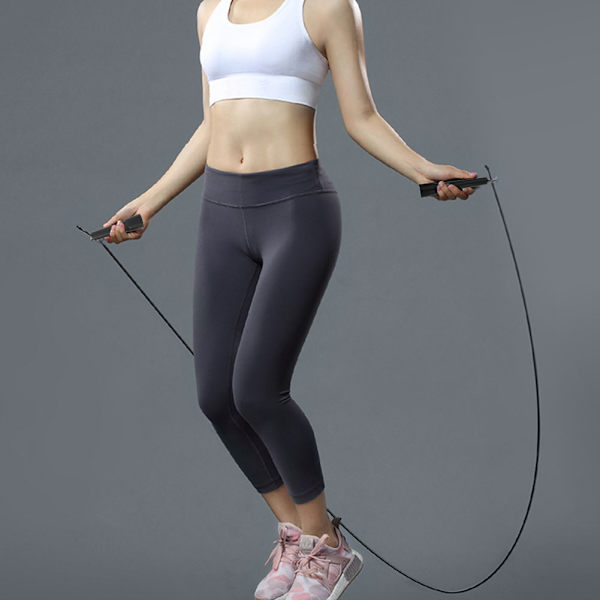 3m stålwire Speed ​​Jump Springrope Motion Gym Træning Sportsudstyr