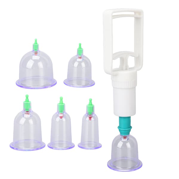 Cupping Therapy Sæt Professionel Plast Blød Glat Vakuum Sugekop til Kropspleje