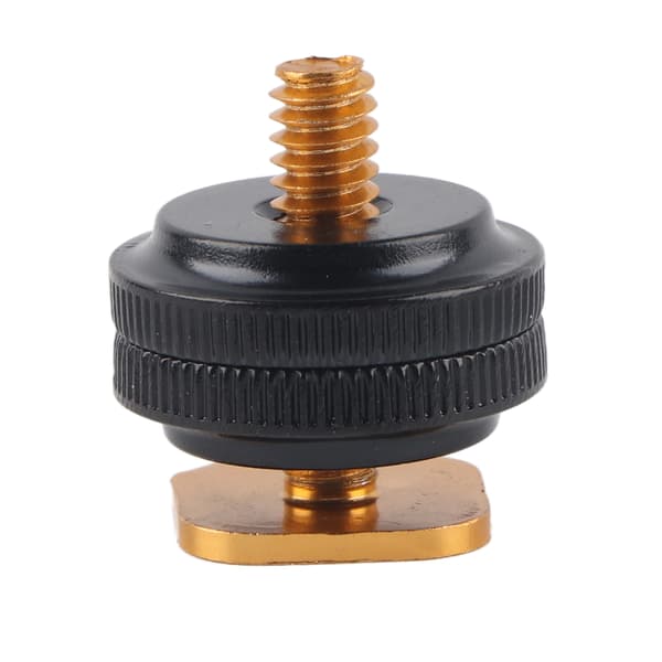 Flash Hot Shoe Adapter Mount - 1/4\" Tripod Skrue Holder Tilbehør