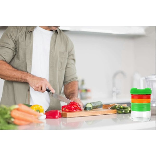 Håndholdt grønnsakskutter, 4 i 1 justerbar, sklisikker og lett grønnsaksskreller, spiralskreller, perfekt for gulrot, agurk, potet, zucchini