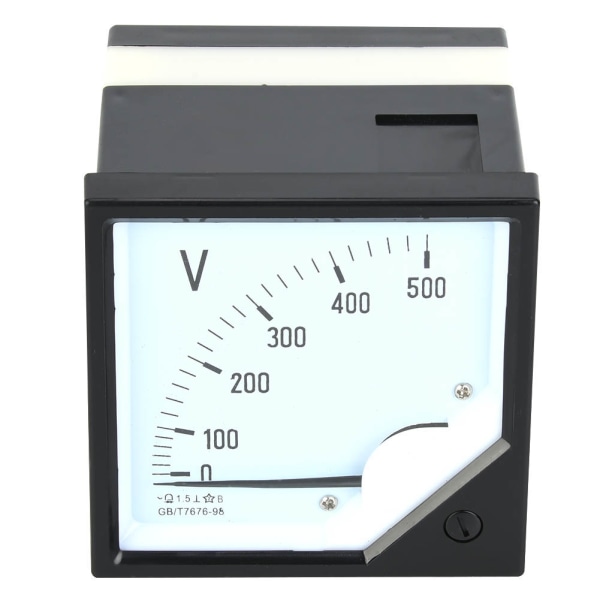 Square Panel Voltage Meter Analog Voltmeter AC 0-500V for elektroniske kontrollenheter