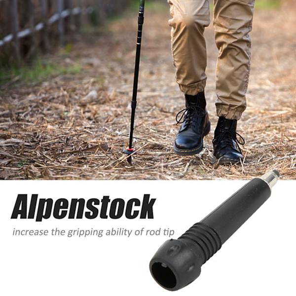 Bærbar erstatningsstang Alpenstock-spidssæt - ideel til vandreture, gåture og trekking (4 stk)