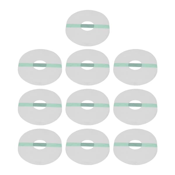 10 stk. sensorbeskyttere, oval form, selvklebende, vanntette, pustende sensorlapper for dusj og turgåing