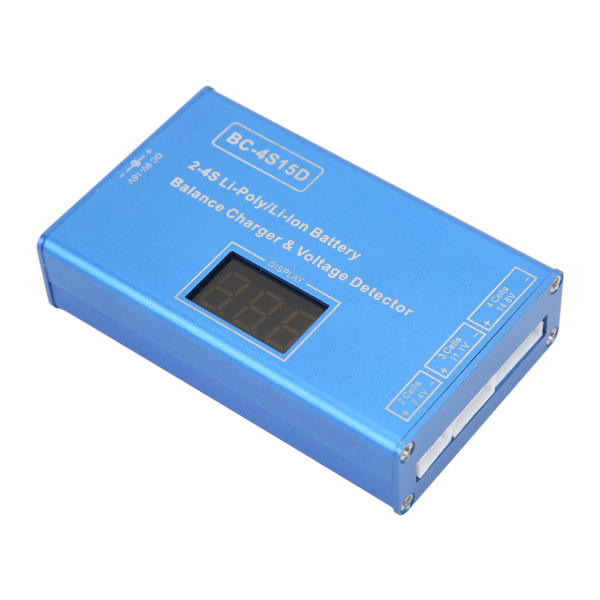 RC balanselader for 2S 3S 4S 25W Høynøyaktig Lipo batterilader med spenningsdisplay for modellfly uten adapter