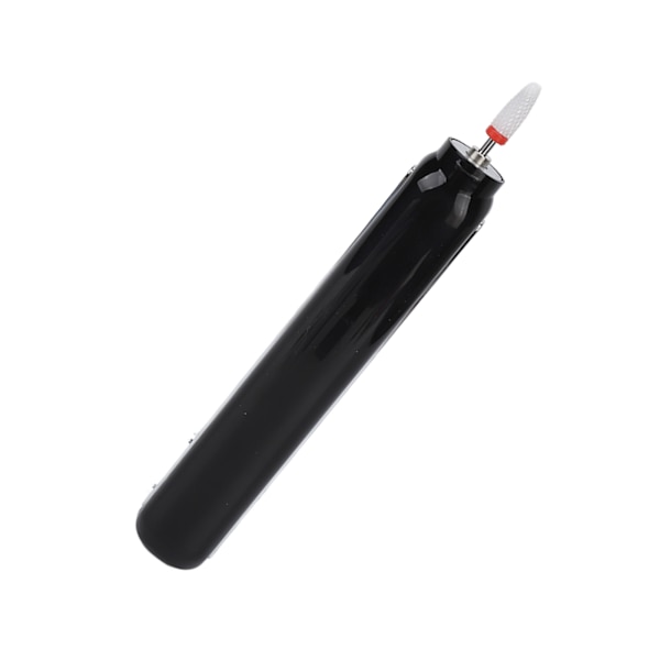 Kynsiporakone USB latauksella 3 nopeutta kannettava sähköinen set valolla manikyyri pedikyyriin, musta