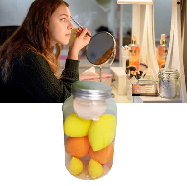 7 kpl Puuteri-sieni Märkä Kuiva Super Pehmeä Mini Kannettava Sekoitus Tiheä Meikki Puhallus Tyyppi 1