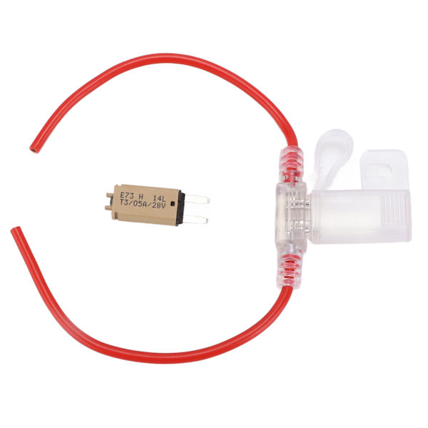 31,5 cm bilsikringholder 12AWG vandtæt med manuel nulstilling 5A sikring TPE+ PVC til RV Yacht Trunk
