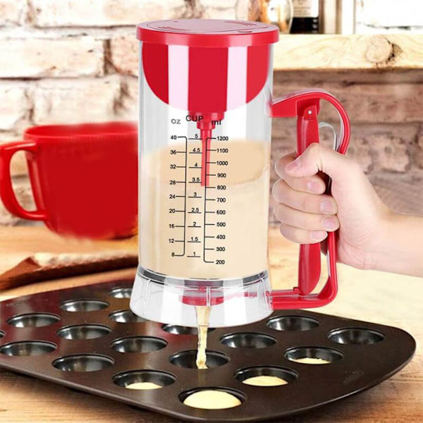 Kök Handhållen Elektrisk Pannkaka Smet Mixer Dispenser Blender Maskin Bakning Verktyg Köksapparat