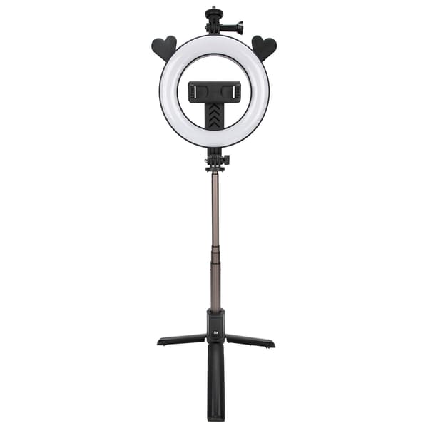 P40D‑5 Mobiltelefon Bluetooth Selfie Stick 6 tommer LED-fyldlys Stativ Live Broadcast Stand