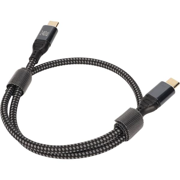 240W PD USB-C han-til-han-kabel, 50 cm, højhastigheds 480 Mbps USB 2.0, dobbelt stik til hurtig overførsel