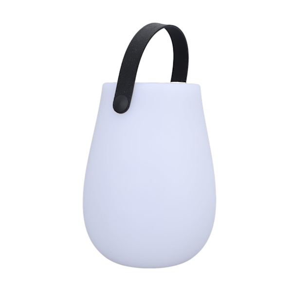 LED-lykta lampa rundad solladdning USB C fjärrkontroll färgläge handhållen campinglykta för trädgård balkong sovrum