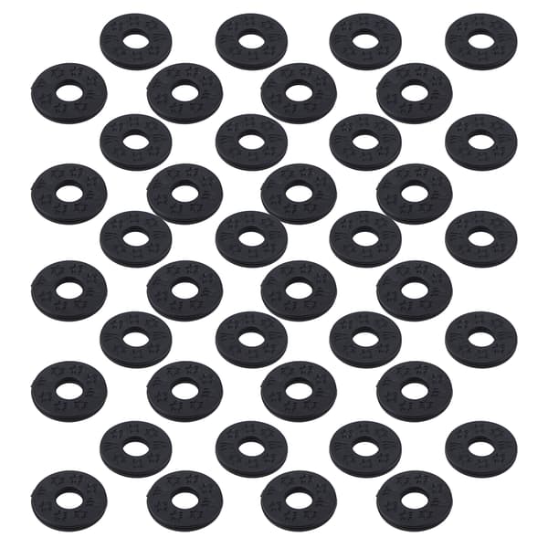 40st Gitarrband Packning Basbälte Knapp Halkfria Block PE Låsbrickor Ersättning