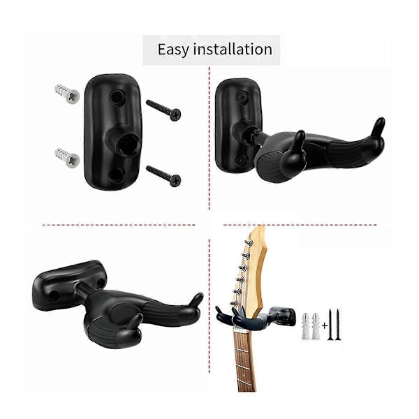 Guitarophæng Krog Vægmonteringsbeslag Rack Display Guitartilbehør