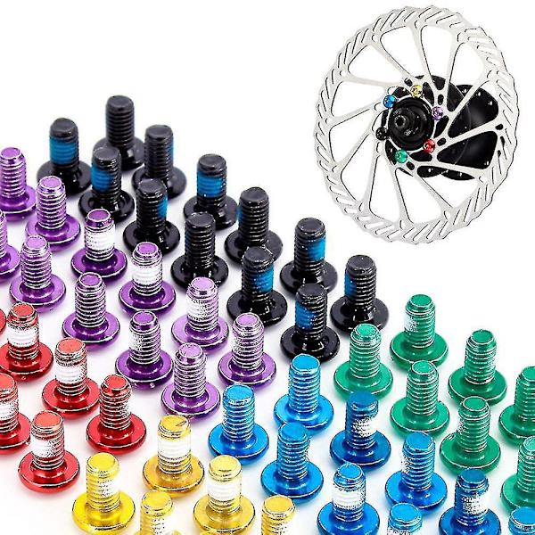 Färgglada cykel Torx-skruvar - 12 stycken