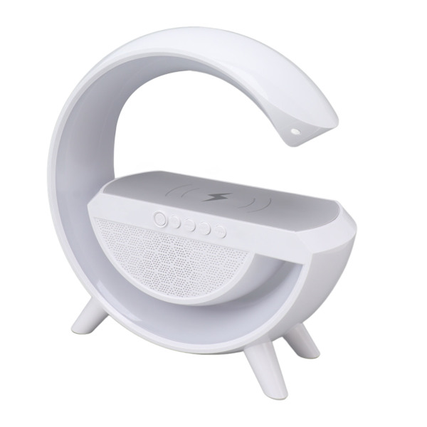 Trådlös laddare Bluetooth-högtalarljus 1200mAh RGB USB-laddning Trådlös laddare Lampa för hemmakontor