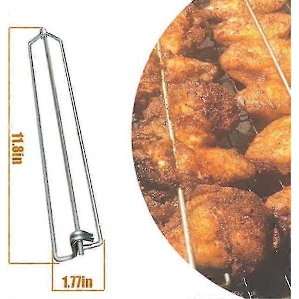 Siipigrillauskiskot, 2024 Uudet siipikiskot kanan siipien grillaamiseen, siipikiskot kanan siiville, kanan siipikiskot BBQ-haarukka