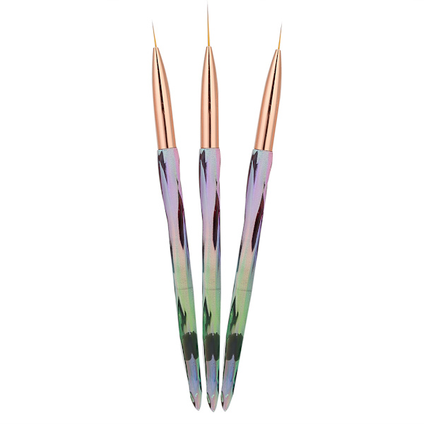 3 kpl Nail Art Harjat Pistemaalaus Piirustus Manikyyri Nail Art AsusteetGradient Color Kynsiharja