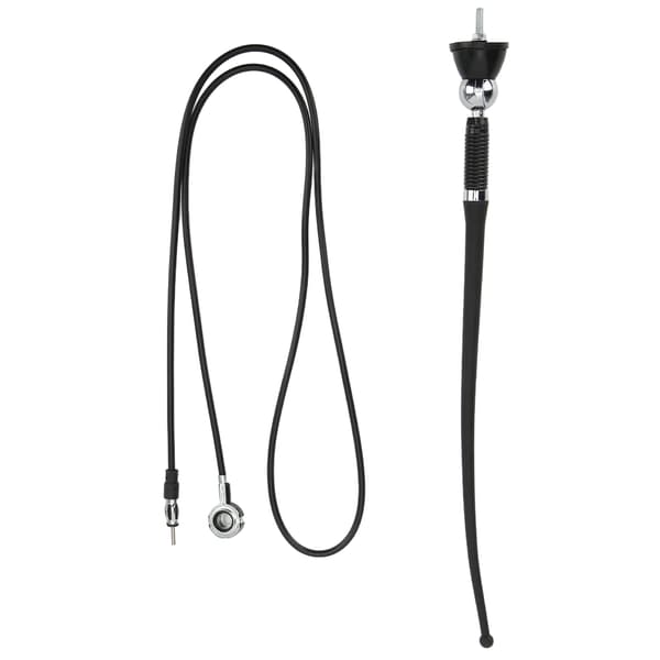 36 cm bilstereoantenne ABS sort slidstærk varmebestandig FM AM signalantenne universal til biler