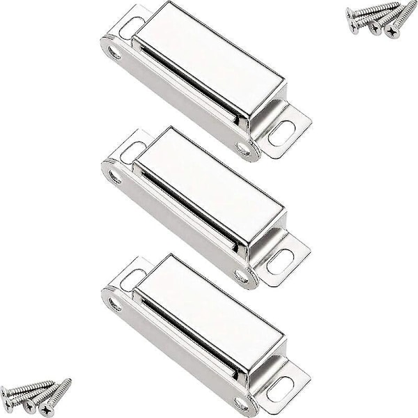 Magneettiset salvat, onehous 20 kg magneettinen ovilukko ja 12 ruuvia, 304 ruostumaton teräs, magneettiset salvat huonekaluille/kaapeille