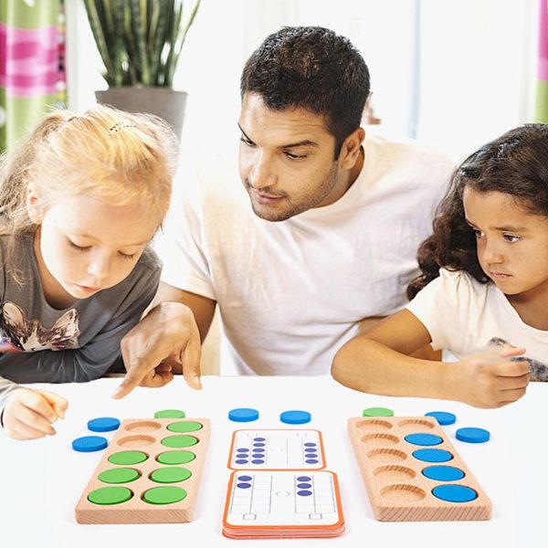 Ti ramme sett matematikk manipulativ tidlig læring matematikk tellere hjem matematikk spill for barn