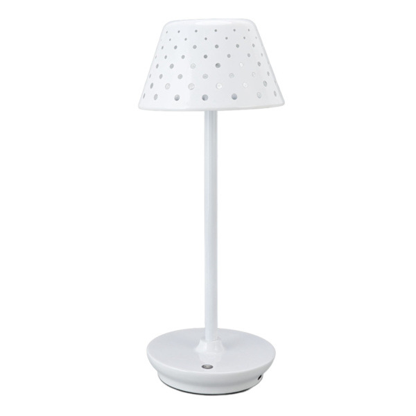 LED-skrivbordslampa retro enkel sladdlös design steglös dimning touch bordslampa för sovrum barer restauranger vit
