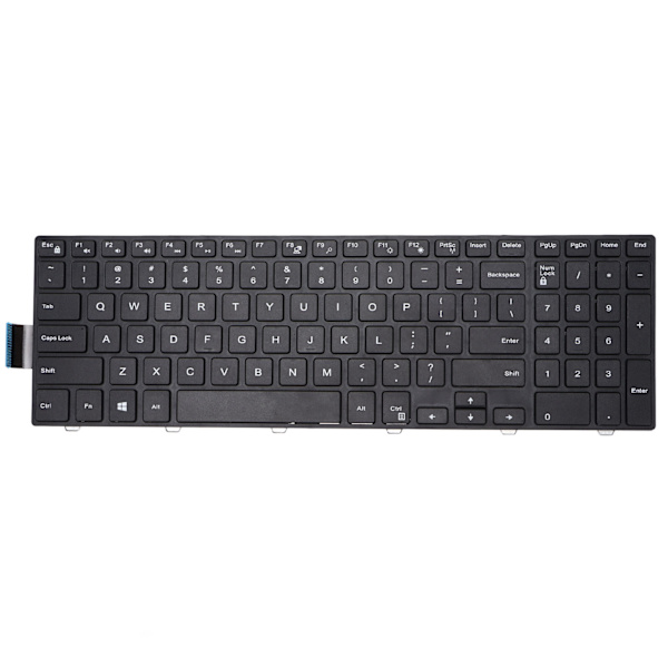 Ersättningstangentbord lämpligt för Dell Inspiron 15 3000/15 5000/17‑5000/5547/3542 bärbar dator 101 nycklar Byt ut tangentbord