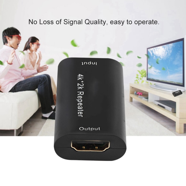 1080P HDMI Repeater Extender Booster Adapter 3D Over Signal HDTV Black 40M
