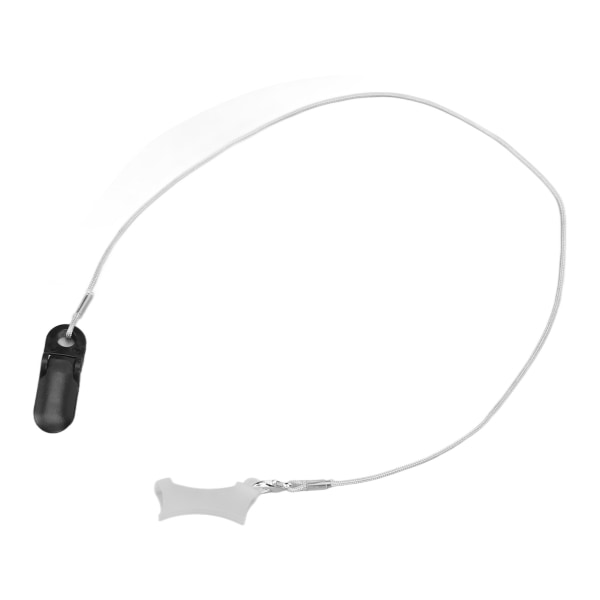 Sound Aid Clip Protector Lanyard Fixation Rep Bärbar Förhindra förlorat ljud Förstärkare Clip Hållare Svart Grå M Monaural