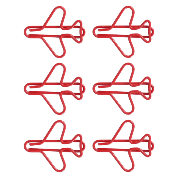 100 stk. Planformede papirclips Søde anti-slip multifunktionelle til notebooks Office File Organization