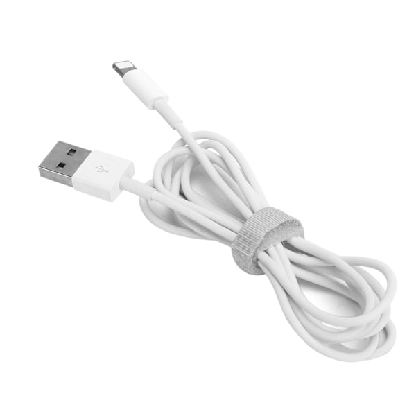 2PCS USB-laddningskabel Bärbar datakabel PVC-laddningssladd Passar för iphone12 Vit