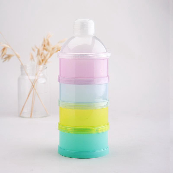 Twist-Lock Stabel Formelbeholder - BPA-fri Melkepulverbeholder for Babymating på farten
