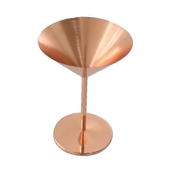 Martiniglas i rustfrit stål Metal Martini Glas Udendørs Martini Glas Med Fod Til Ferie Bryllup 1 stk spejlpoleret