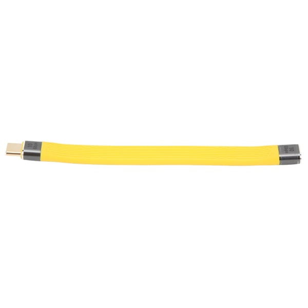 Type C hann til kvinnelig FPC-kabel Bærbar 10 Gbps Dataoverføring 5A 100W PD USB C FPC-kabel Gul