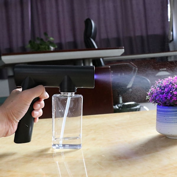 3 x 240ml USB Sladdlös Elektrisk Spruta Dimmaskin Nano Ångspruta Svart