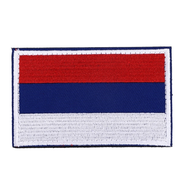 European Country Flags Patch World National Krok och Loop Badge Broderad Patch Accessoar Ryssland