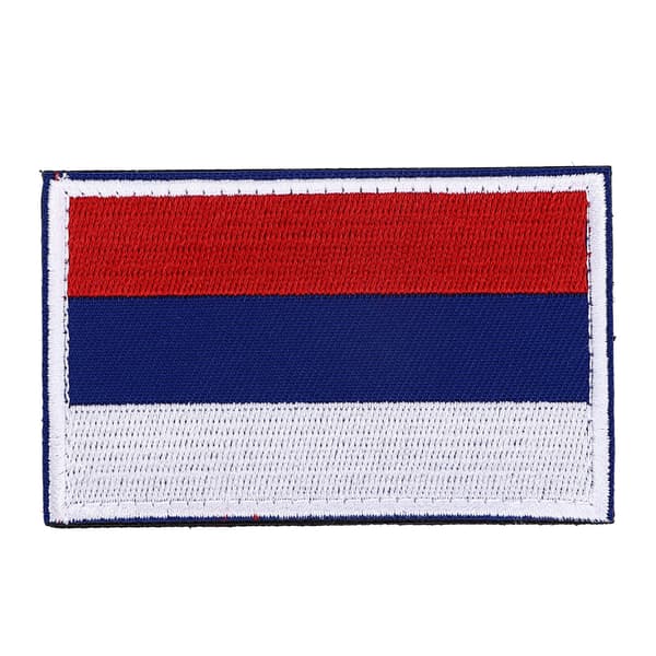 Europeiske landsflagg Patch World National Hook and Loop Badge Broderte Patch Tilbehør Russland