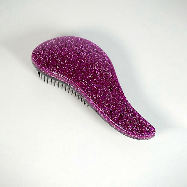Bärbar hårborste med magiskt handtag, antistatisk massageborste, duschborste, utredningsborste, hårstylingsverktyg för skönhetssalong SZ31-XK-rosered1