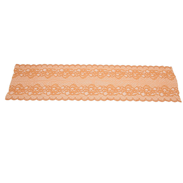 23 cm bredd 10 meter spets trim stretch klippbar DIY handcraft mesh nylon spets tyg bred stretchig spets för sömnad kudde krämig tomat brun