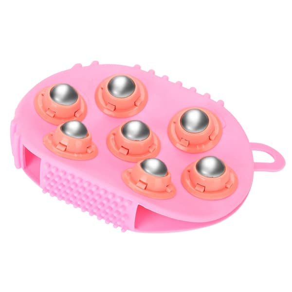 360° Rustfrit Stål Krops Cellulite Massager Muskel Smertelindring Afslappende Massagebørste Handske