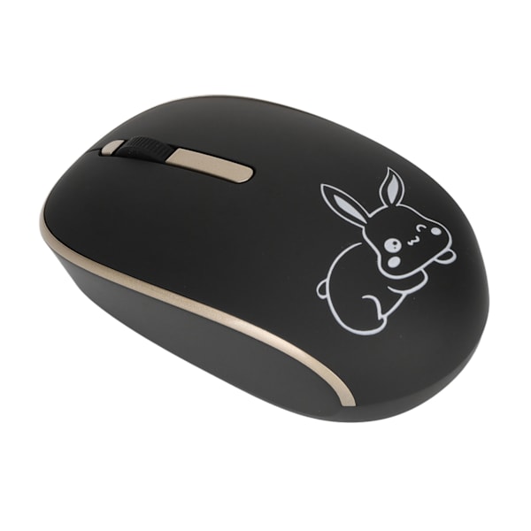Trådløs Type C mus 1200DPI Mute Button USB Dual Receiver USB C Mus med sødt kaninmønster til Business Office
