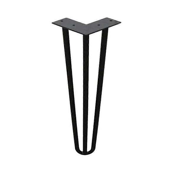 25cm4x Pöydänjalat Hiustepinjalat Teräksiset pöydänjalat DIY Pöydän liukujalat Vaihdettavat pöydänjalat 3 kiinnikettä